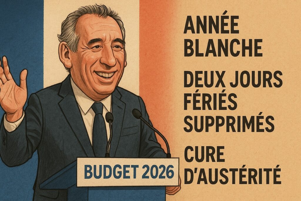 : François Bayrou souriant devant un pays qui pleure son 8 mai