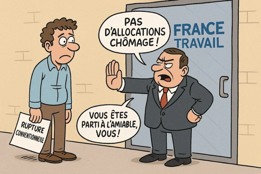 Un salarié interdit de toucher le chômage après une rupture conventionnelle