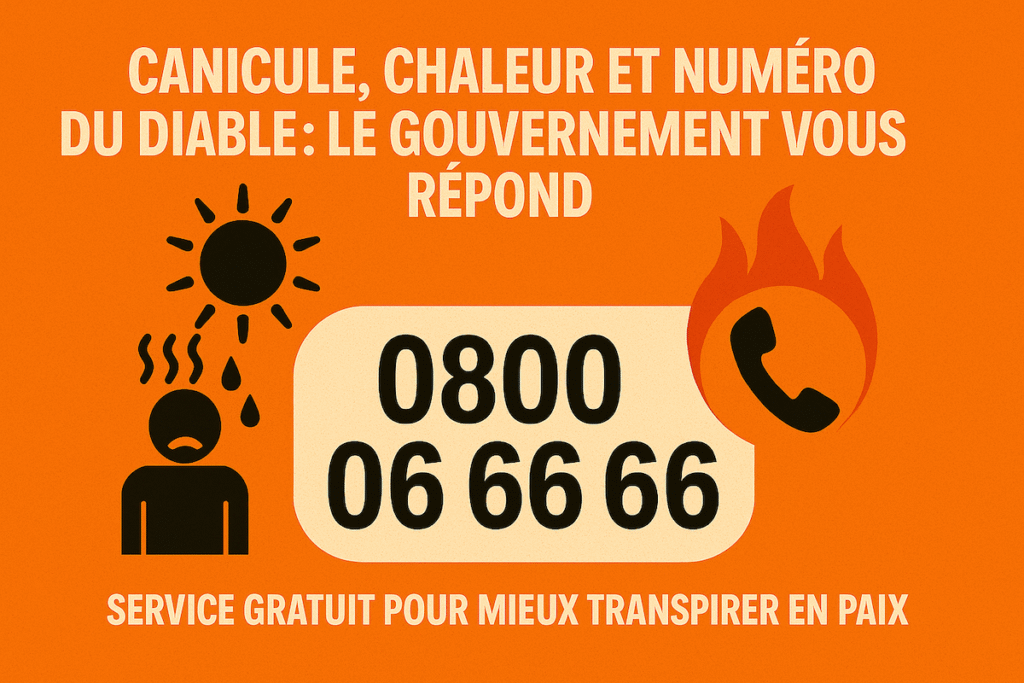 Numéro vert canicule 0800 06 66 66, satire brûlante du gouvernement