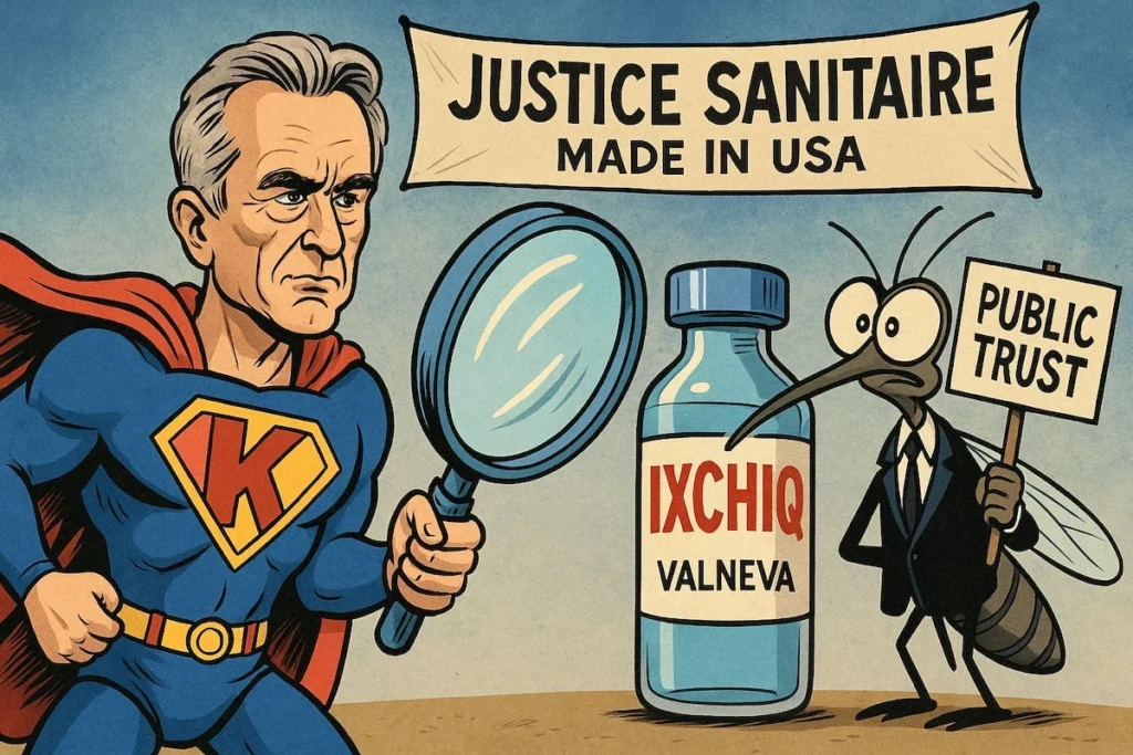 Robert Kennedy Jr, ministre de la Santé, défend la suspension du vaccin Valneva contre le chikungunya aux États-Unis.