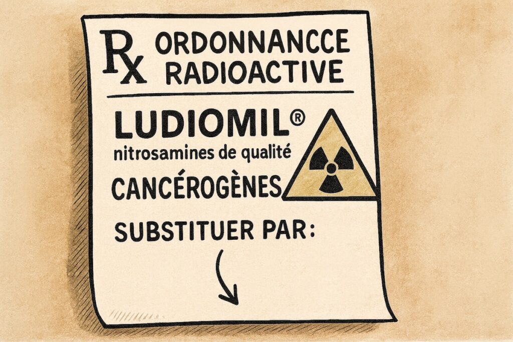 Boîte de Ludiomil rappelée pour présence de nitrosamines cancérogènes