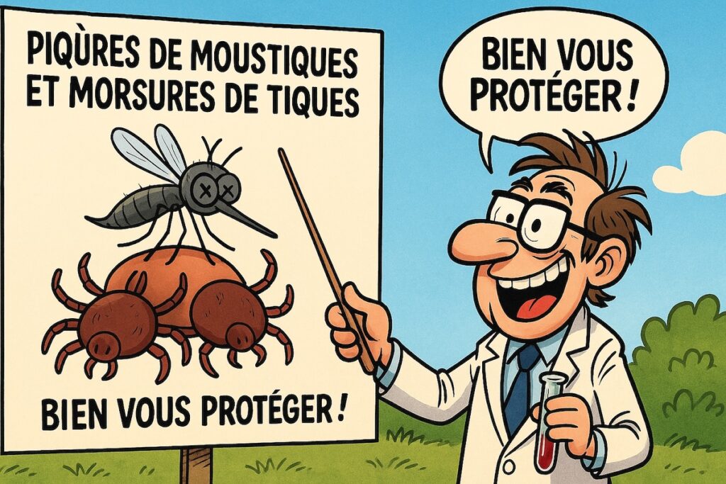Vidéo du gouvernement sur moustiques et tiques, prévention estivale maladroite