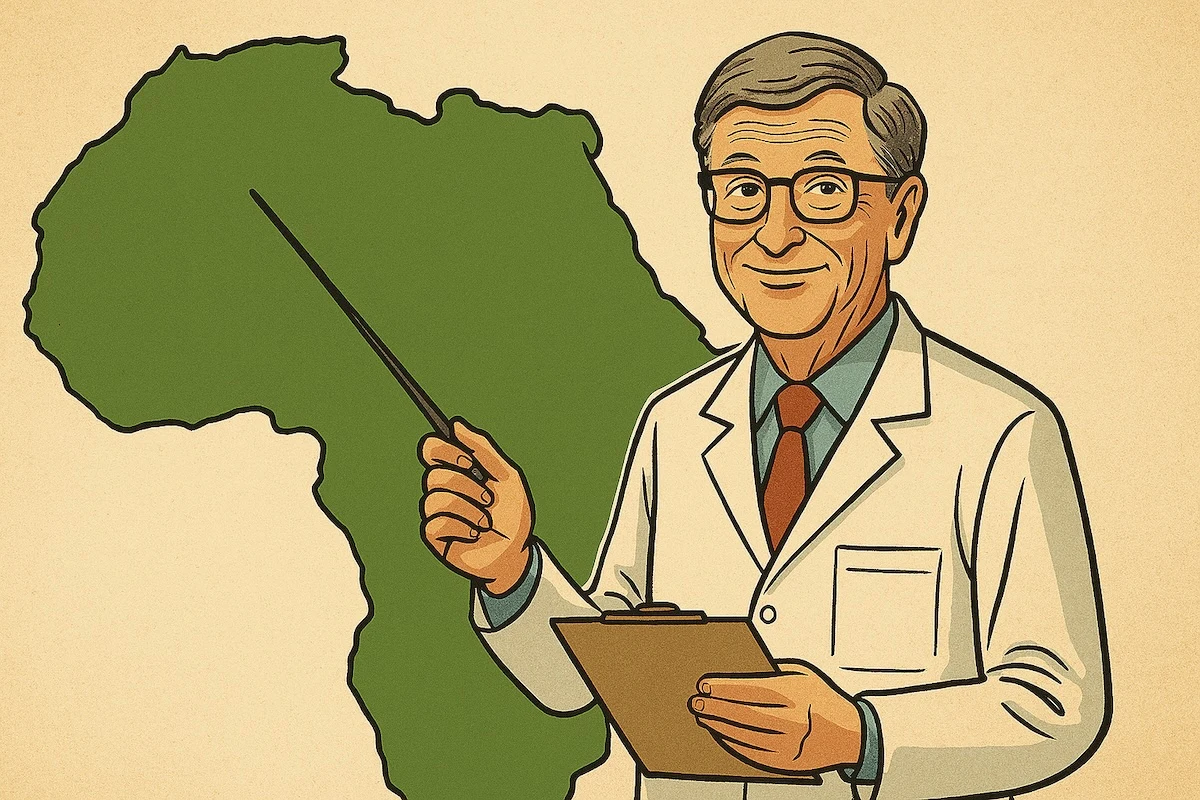 Bill Gates annonçant un financement record pour la santé des femmes africaines.