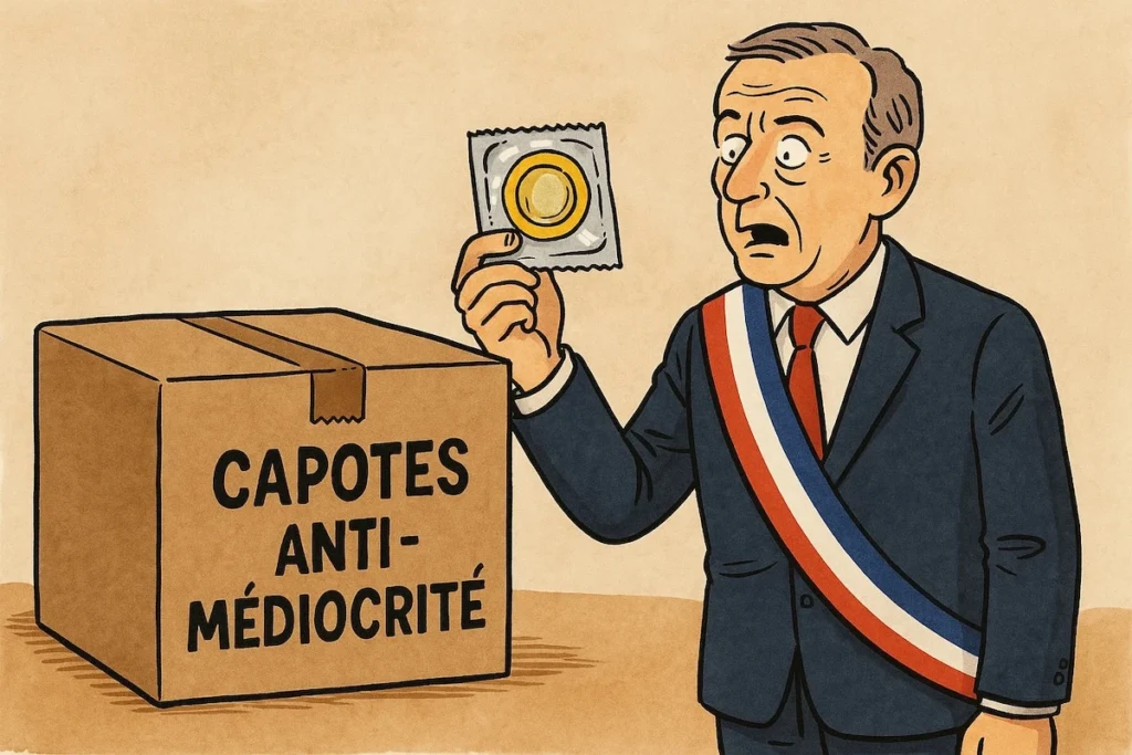 Paquet de préservatifs envoyés symboliquement aux députés français pour qu’ils ne se reproduisent pas.