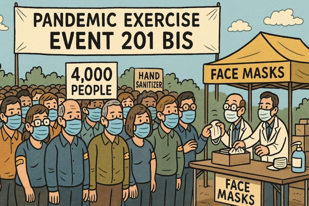 Exercice de pandémie au Royaume-Uni façon Event 201, avec 4 000 figurants masqués