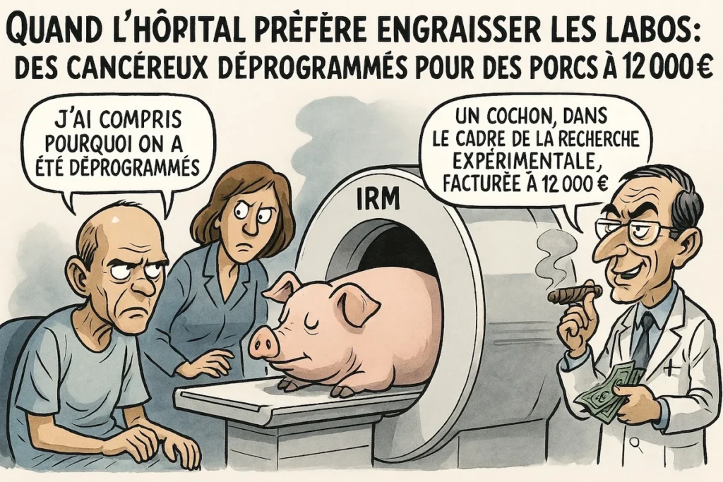 IRM annulée à Strasbourg pour laisser place à des expérimentations sur des cochons cobayes