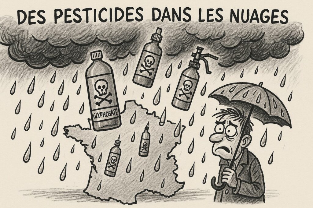 Nuages au-dessus de la France chargés de pesticides toxiques