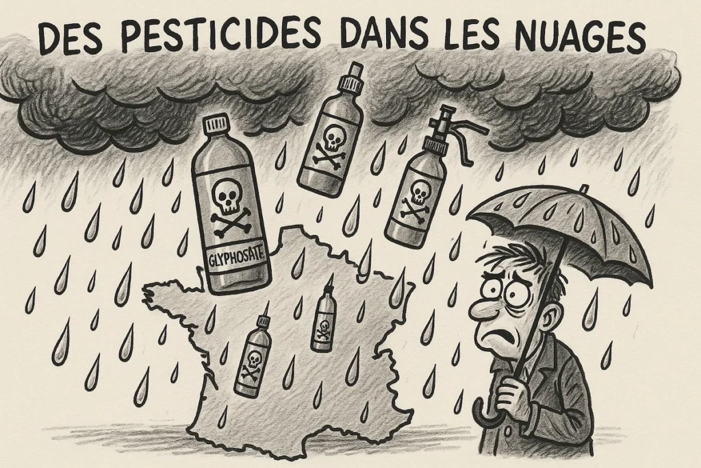 Nuages au-dessus de la France chargés de pesticides toxiques