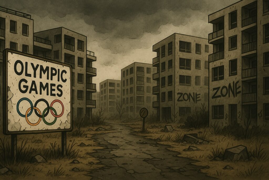 Village olympique déserté après les JO de Macron