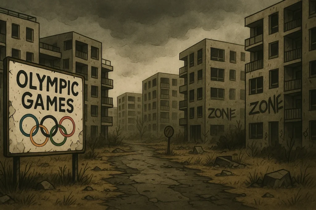 Village olympique déserté après les JO de Macron