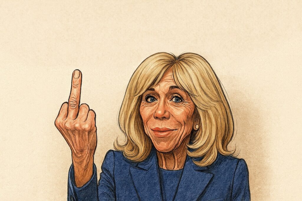 Brigitte Macron fait un doigt d’honneur en public pour soutenir la recherche sur la maladie de Charcot.