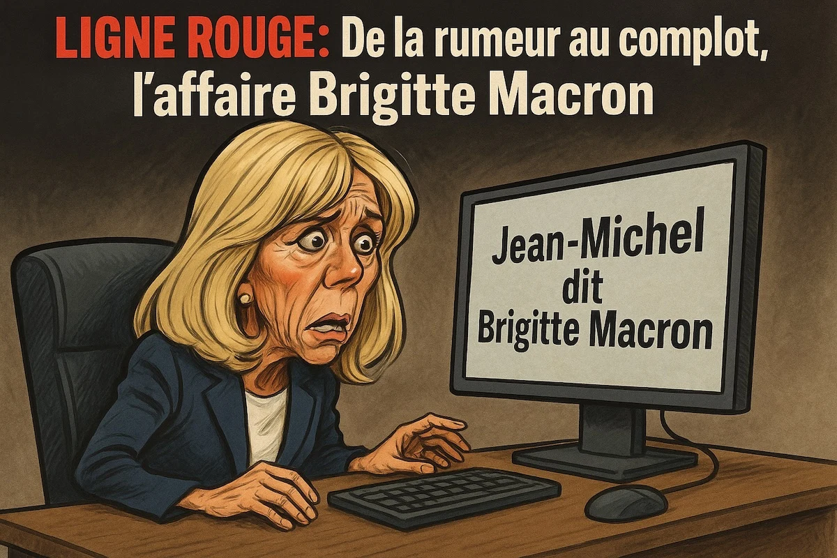 Brigitte Macron découvrant “Jean-Michel dit Brigitte” sur sa déclaration d’impôts, scène surréaliste du documentaire de BFM TV.