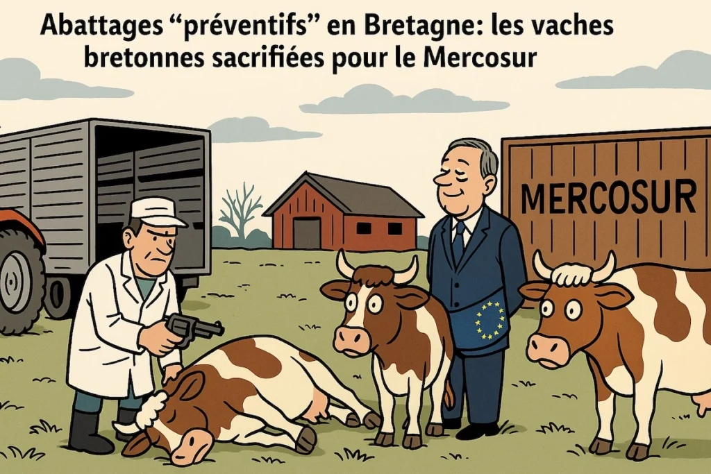 Abattages préventifs de vaches bretonnes pour préparer l’arrivée du Mercosur