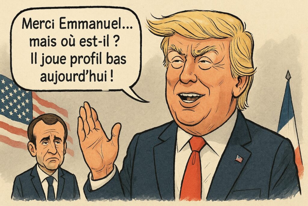 Donald Trump tacle sur Emmanuel Macron lors du discours sur l’accord de paix à Gaza