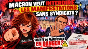 Madame Râleuse dénonce les restrictions de manifestations annoncées par Macron et le recours devant le Conseil d'État.