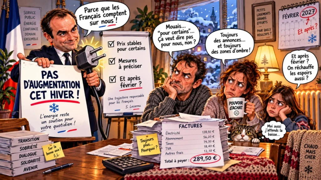Lecornu annonce une non augmentation du prix de l'electricite cet hiver